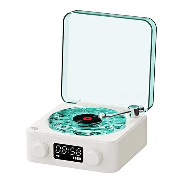 Altavoz Bluetooth Retro Con Ruido Blanco Y Luz RGB