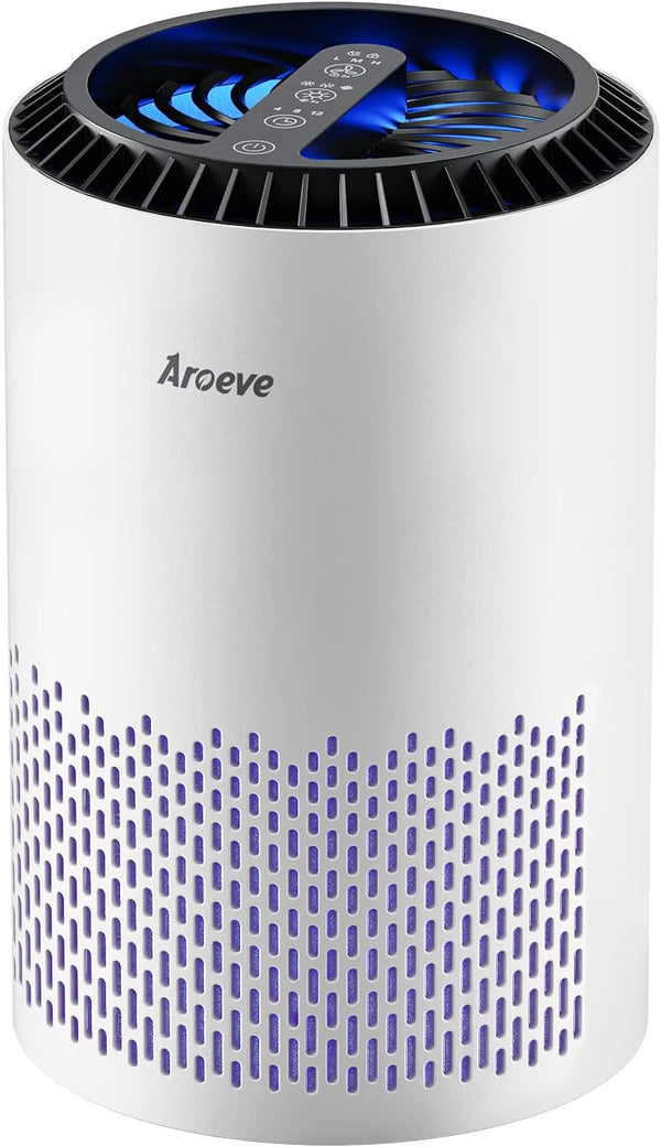Air Purifiers for Bedroom with Sleep Mode Speed Control-Mk01A(White)