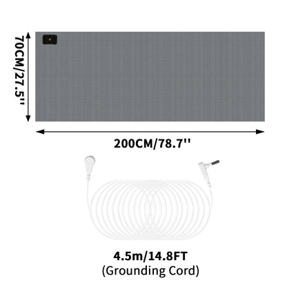 Grounding Bed Sheet Anti-Static Grounding Sheet Conductive 95% Cotton and 5% Soft Silver Fiber Flat Sheets Sleep Bed Mat