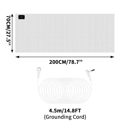 Grounding Bed Sheet Anti-Static Grounding Sheet Conductive 95% Cotton and 5% Soft Silver Fiber Flat Sheets Sleep Bed Mat