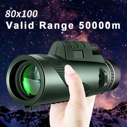Monocular HD Portátil Con Trípode Y Adaptador Para Celular
