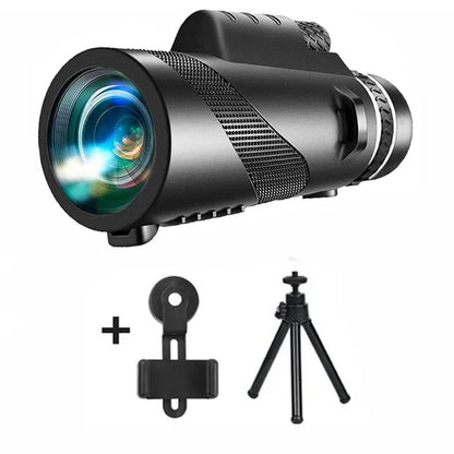Monocular HD Portátil Con Trípode Y Adaptador Para Celular