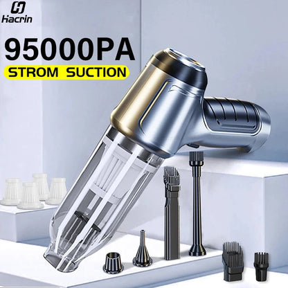 Aspiradora Inalámbrica Para Auto Pro 95000 Pa Con Filtro Extra