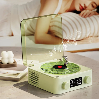 Altavoz Bluetooth Retro Con Ruido Blanco Y Luz RGB
