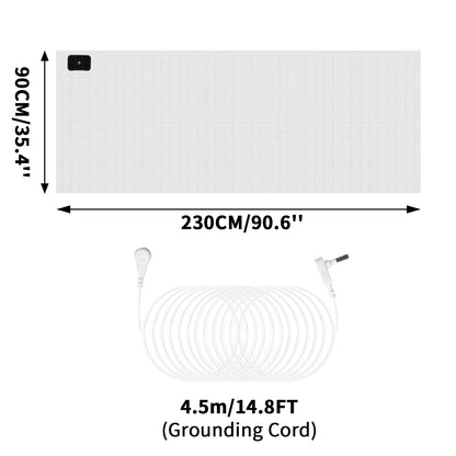 Grounding Bed Sheet Anti-Static Grounding Sheet Conductive 95% Cotton and 5% Soft Silver Fiber Flat Sheets Sleep Bed Mat