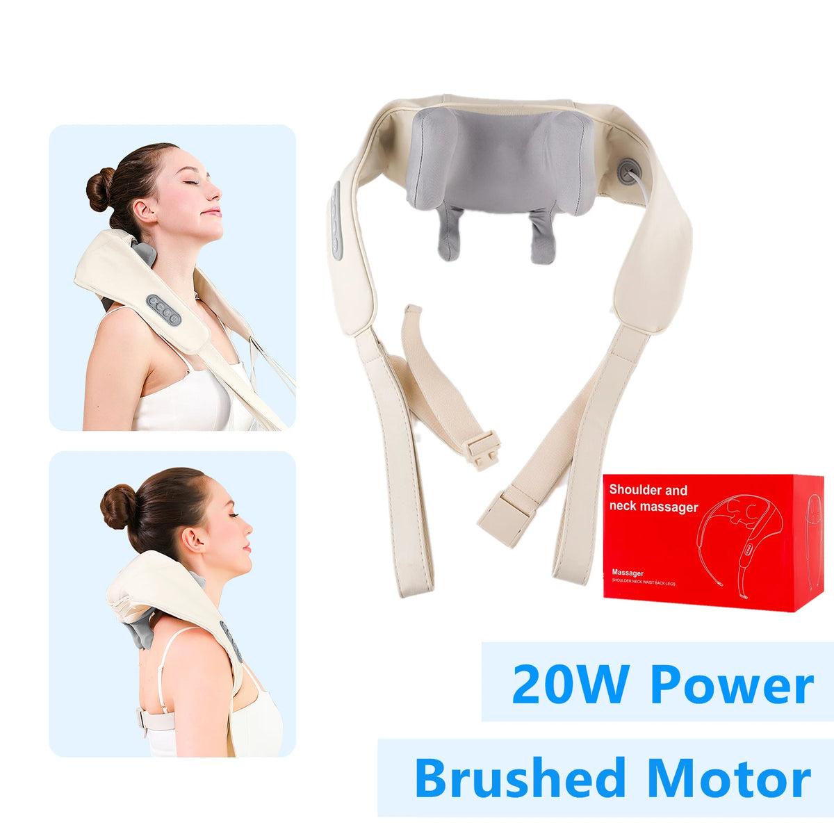 Masajeador cervical color blanco