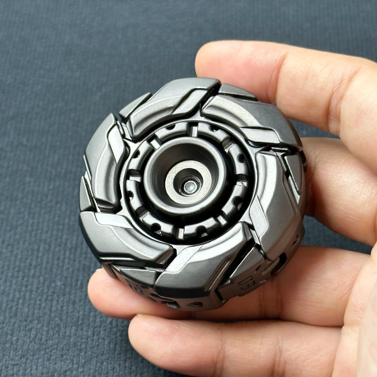 Fidget slider en acabado gris