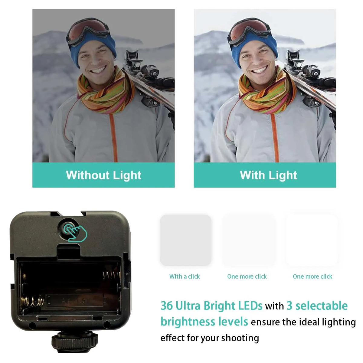 Kit De Vlogging Para Celular: Trípode, Micrófono Y Luz LED
