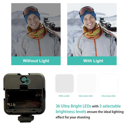 Kit De Vlogging Para Celular: Trípode, Micrófono Y Luz LED