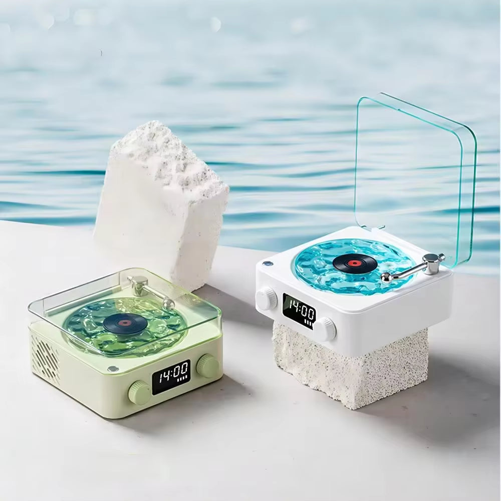 Altavoz Bluetooth Retro Con Ruido Blanco Y Luz RGB