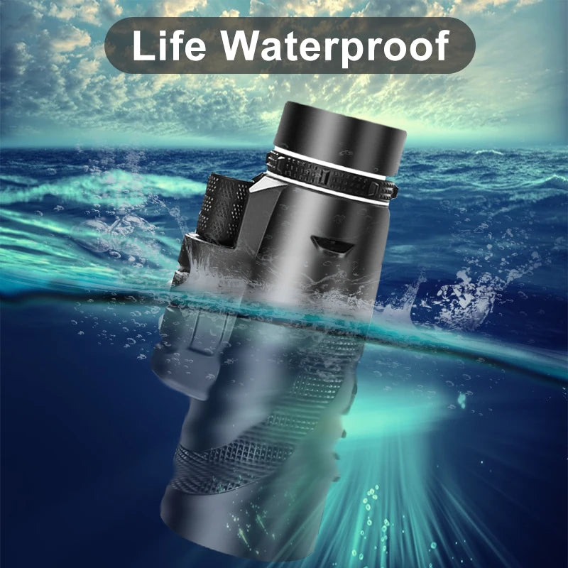 Monocular HD Portátil Con Trípode Y Adaptador Para Celular