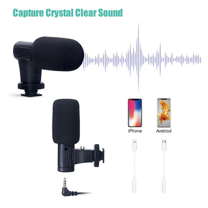 Kit De Vlogging Para Celular: Trípode, Micrófono Y Luz LED
